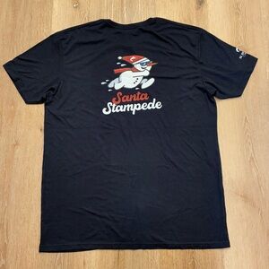 Santa Stampede El Dorado Golf & Beach Club Adult Large Navy Dark Blue T Shirt